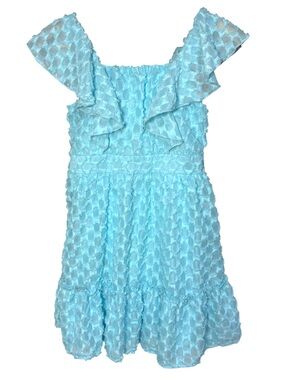 Girl’s Emerald Sundae light blue ruffled dress Size 10 | g